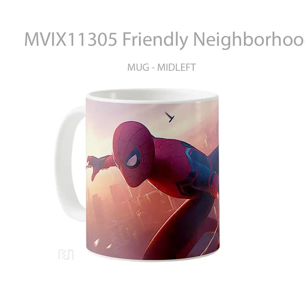 Mug Friendly Neighborhood Spider Man Cityscape Koleksi Mug Limited Edition - All-side / Desain