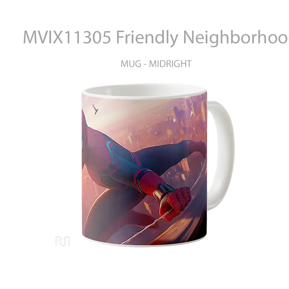 Mug Friendly Neighborhood Spider Man Cityscape Koleksi Mug Limited Edition - All-side / Desain