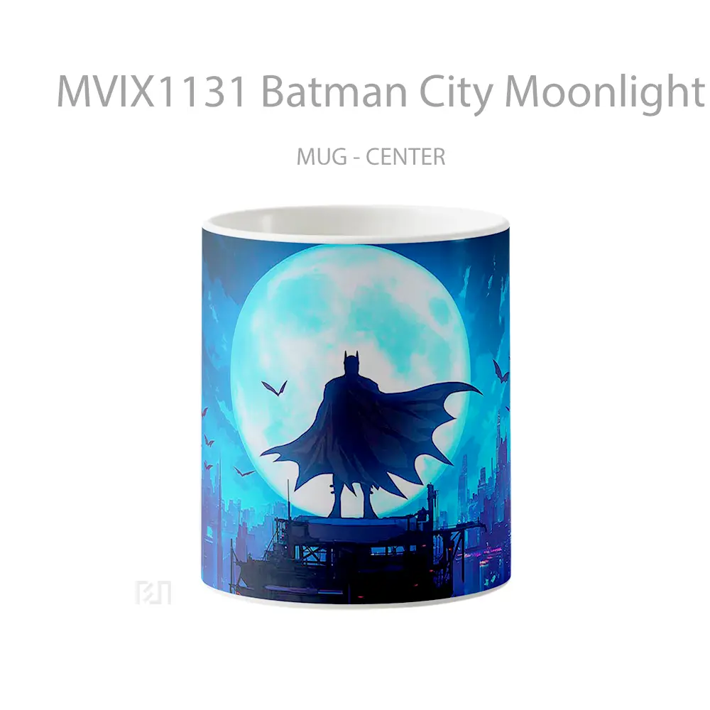 Mug Batman City Moonlight Neon Style Koleksi Mug Film dan Komik