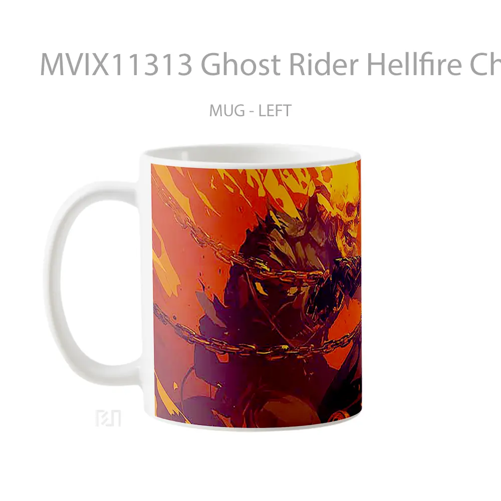 Mug Ghost Rider Hellfire Chains Koleksi Mug Limited Edition - All-side / Desain