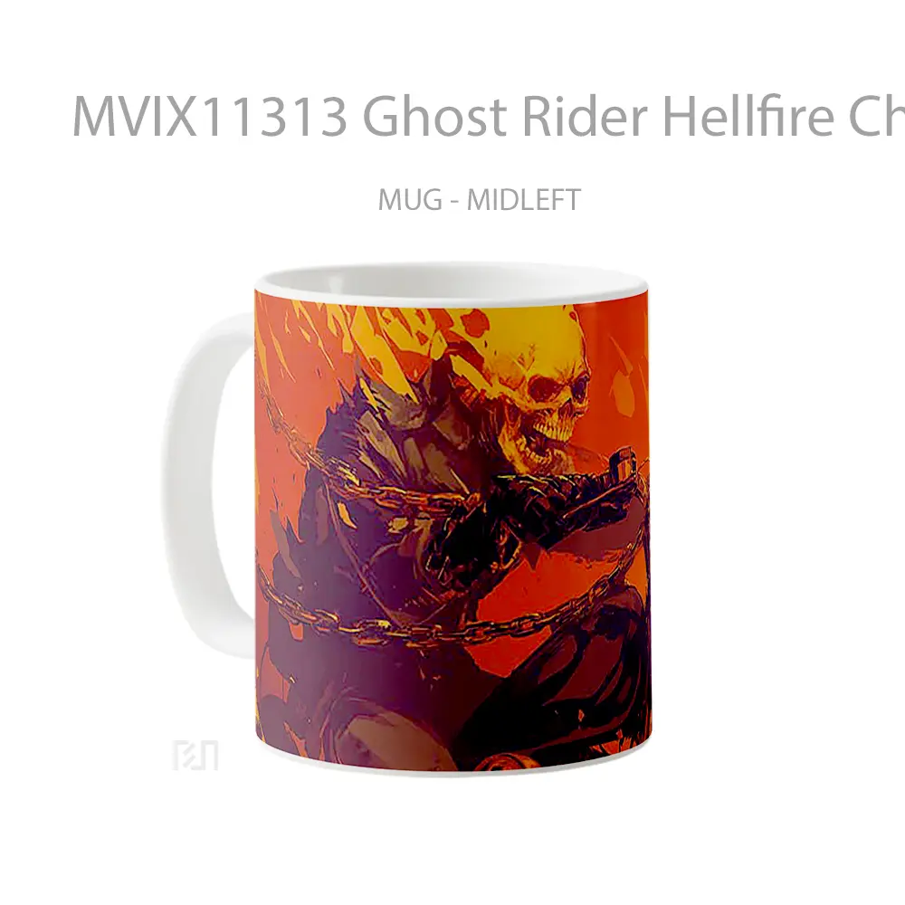 Mug Ghost Rider Hellfire Chains Koleksi Mug Limited Edition - All-side / Desain
