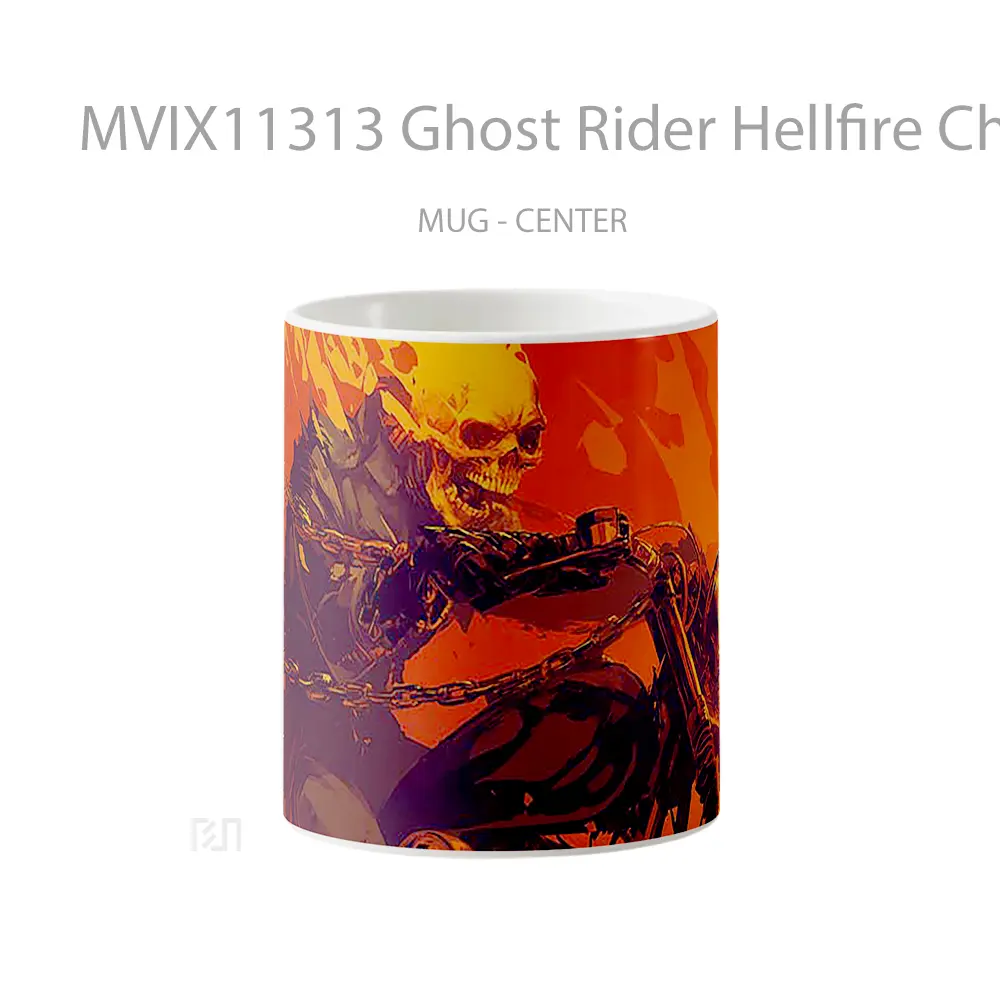 Mug Ghost Rider Hellfire Chains Koleksi Mug Limited Edition