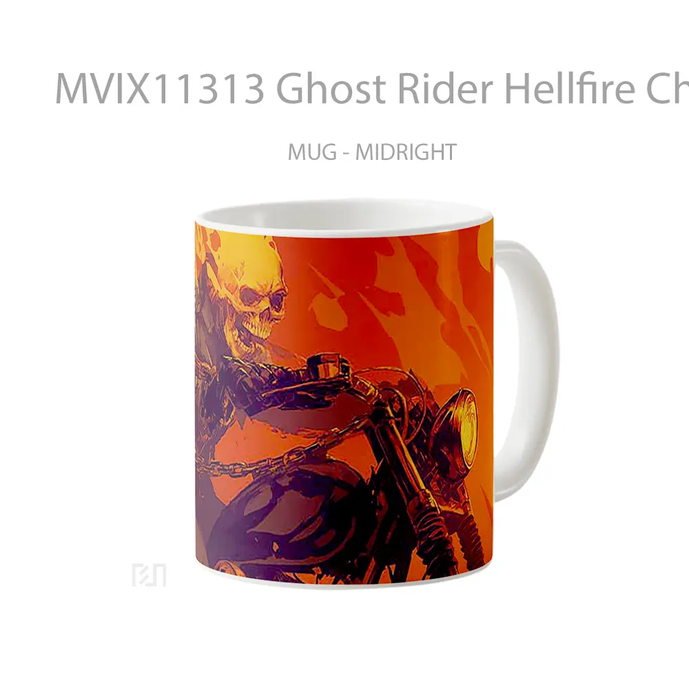 Mug Ghost Rider Hellfire Chains Koleksi Mug Limited Edition - All-side / Desain