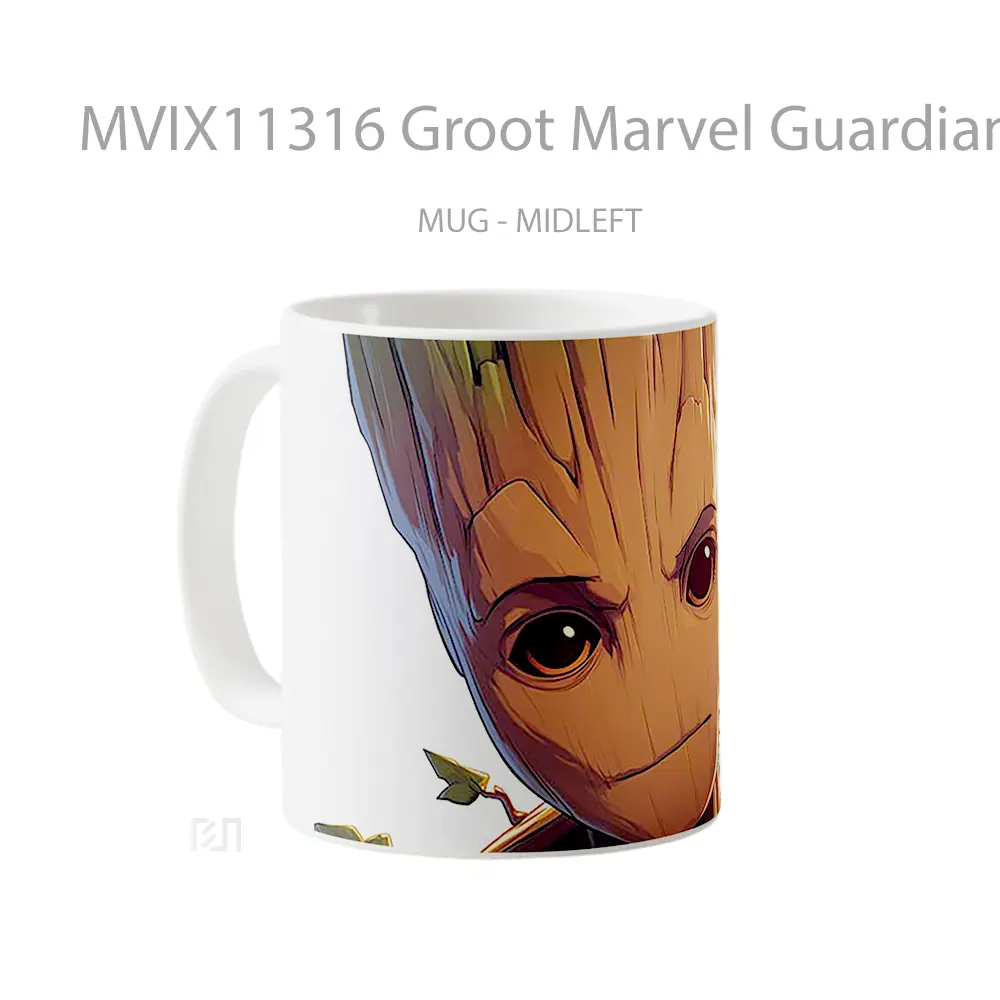 Mug Groot Marvel Guardian Galaxy Merchandise Karakter Ikonik - All-side / Desain