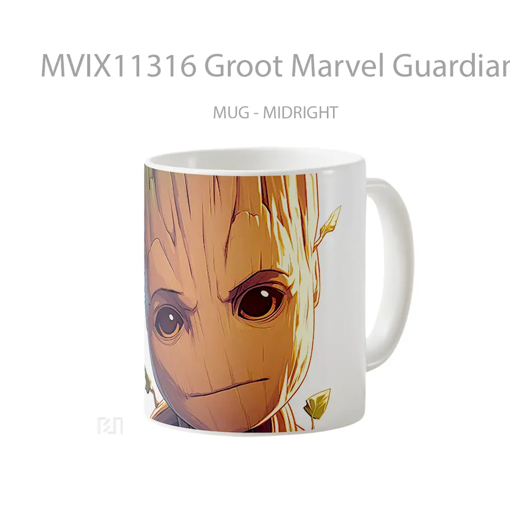 Mug Groot Marvel Guardian Galaxy Merchandise Karakter Ikonik - All-side / Desain
