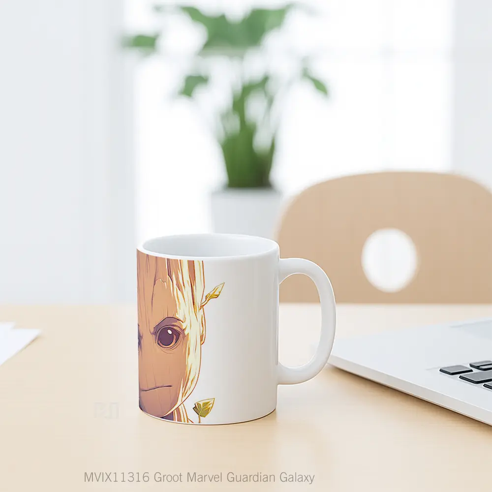 Mug Groot Marvel Guardian Galaxy Merchandise Karakter Ikonik - All-side / Desain