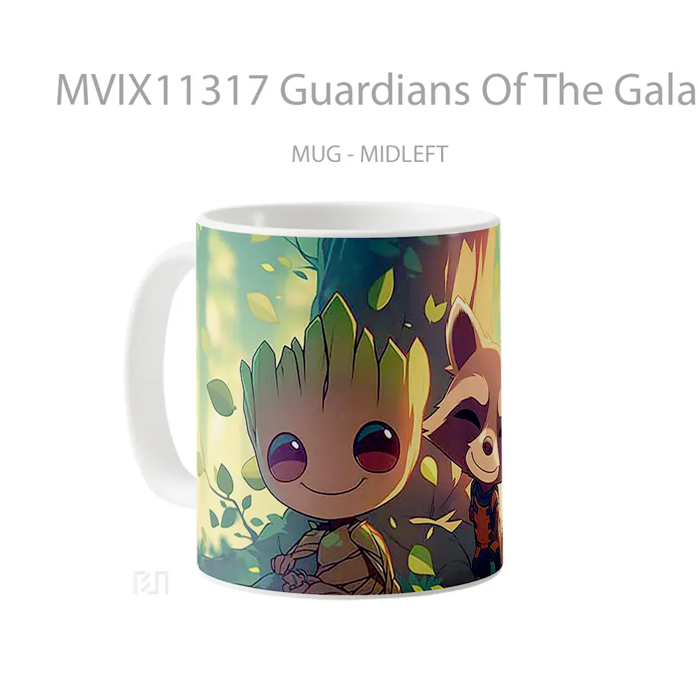Mug Guardians Of The Galaxy Rocket And Groot Cute Aliens Koleksi Mug Limited Edition - All-side / Desain