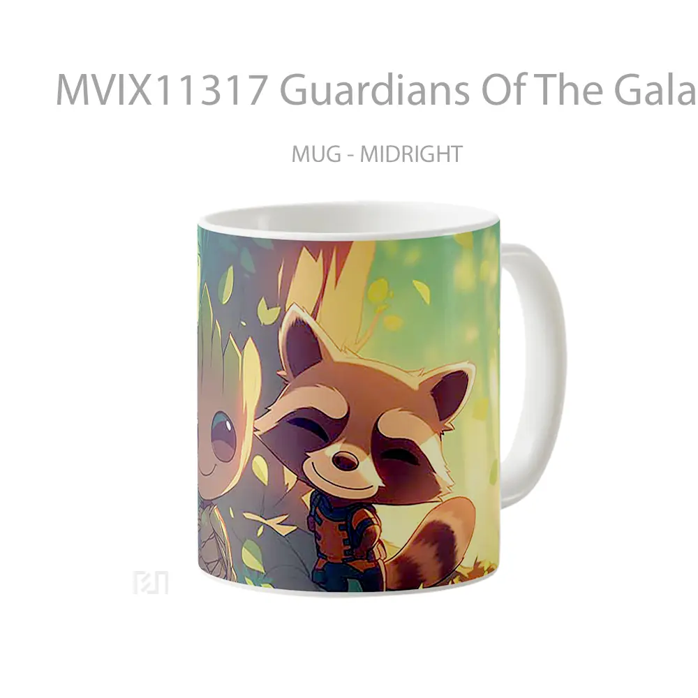 Mug Guardians Of The Galaxy Rocket And Groot Cute Aliens Koleksi Mug Limited Edition - All-side / Desain