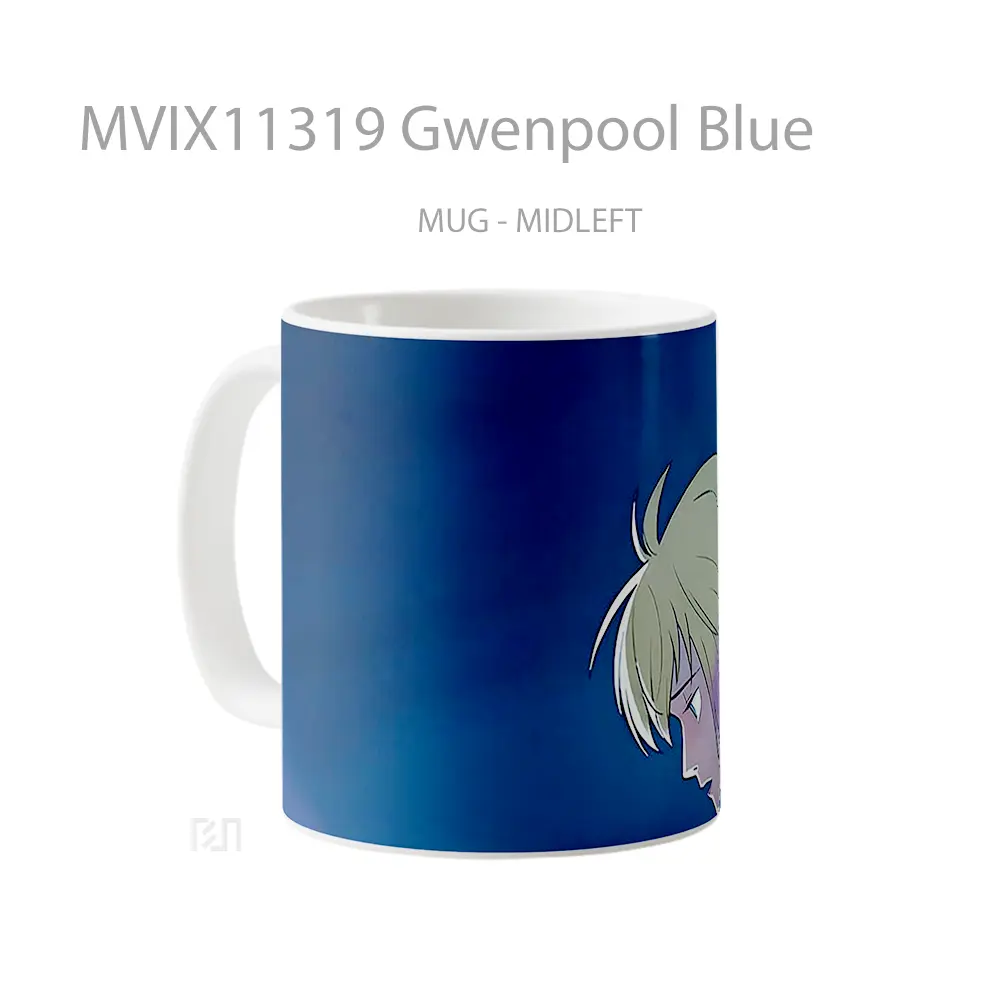 Mug Gwenpool Blue Hadiah Lucu dan Menarik - All-side / Desain