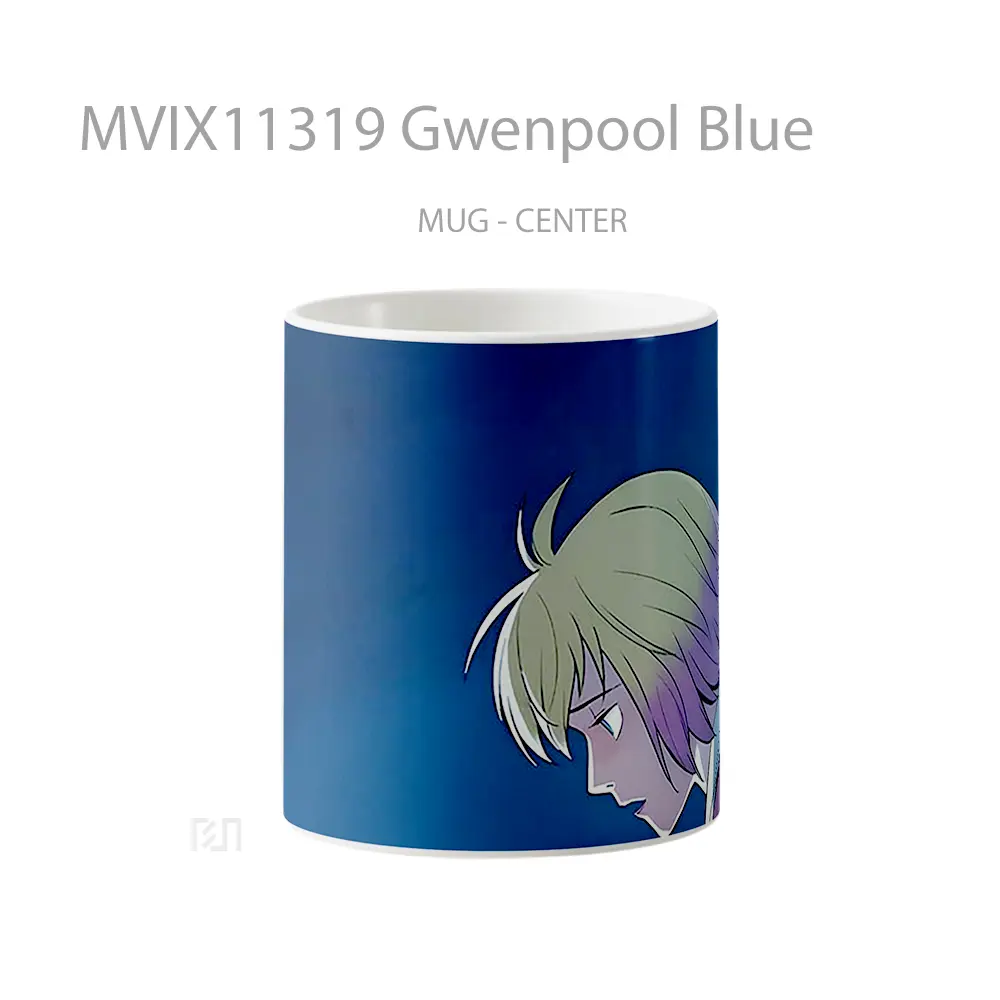 Mug Gwenpool Blue Hadiah Lucu dan Menarik