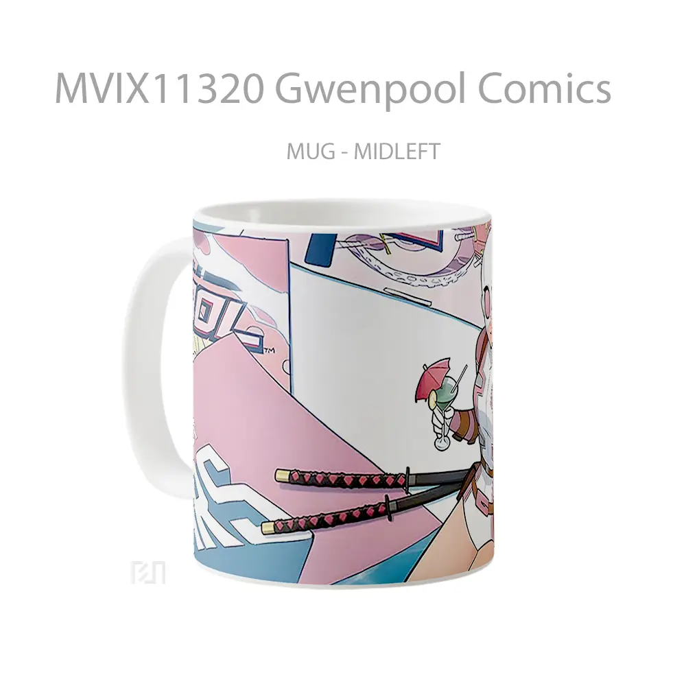 Mug Gwenpool Comics Mug Aesthetic Koleksi Spesial - All-side / Desain