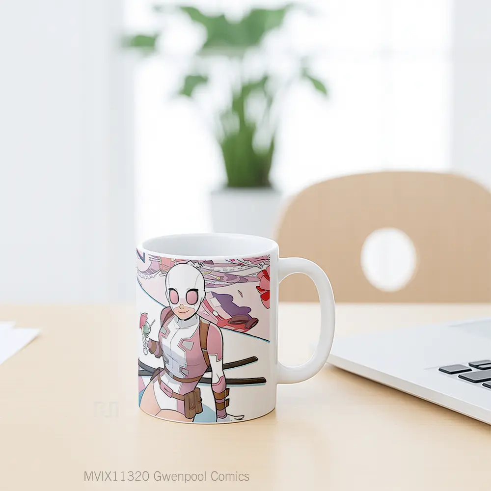 Mug Gwenpool Comics Mug Aesthetic Koleksi Spesial - All-side / Desain