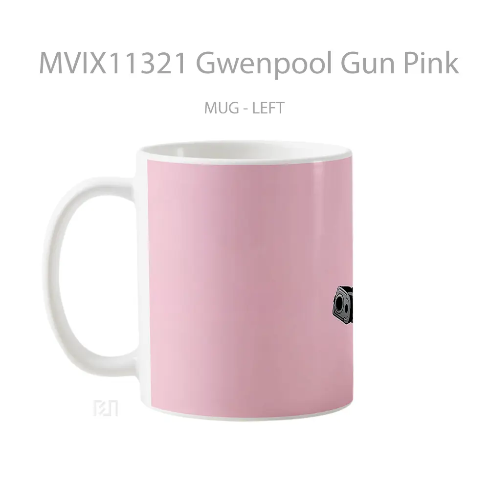 Mug Gwenpool Gun Pink Mug Aesthetic Koleksi Spesial - All-side / Desain