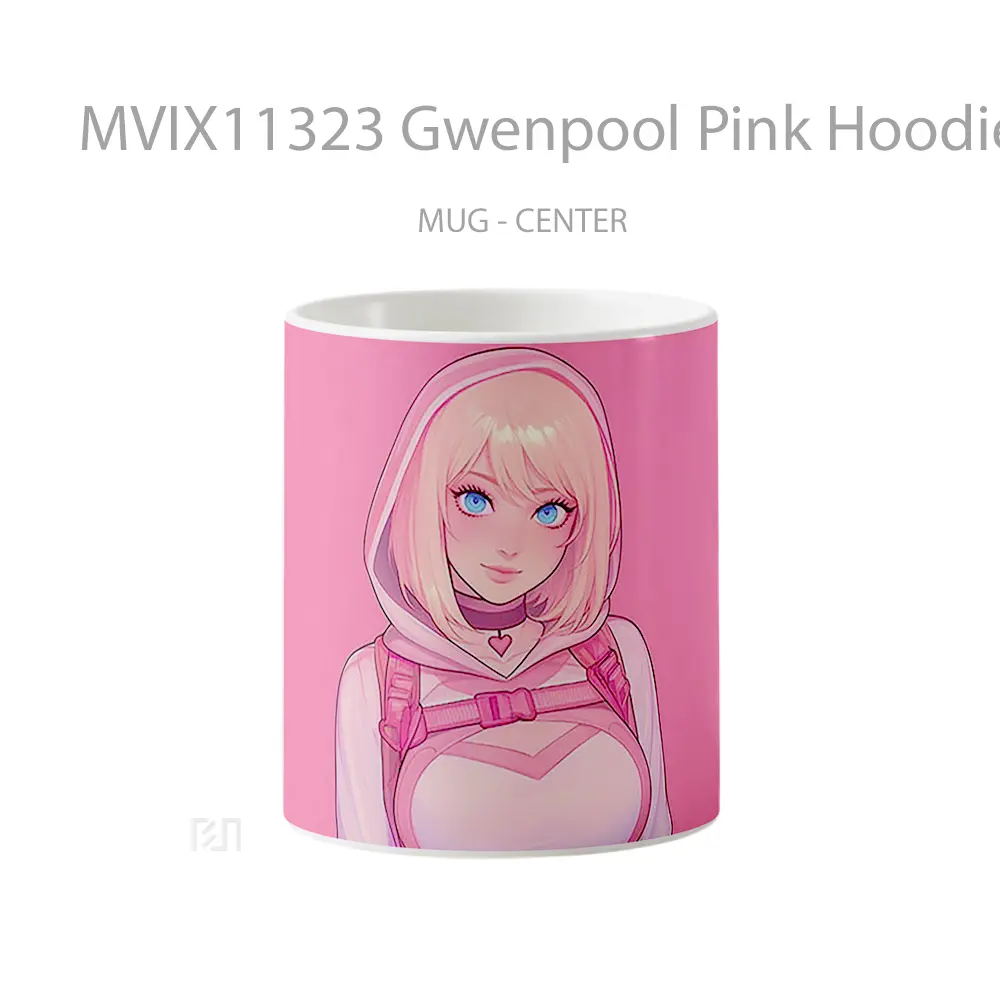 Mug Gwenpool Pink Hoodie Gelas Keramik Desain Unik