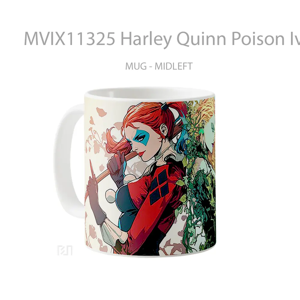 Mug Harley Quinn Poison Ivy Dc Comics Duo Hadiah Spesial Fans Superhero - All-side / Desain