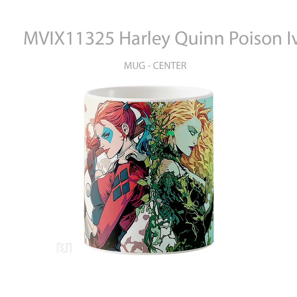 Mug Harley Quinn Poison Ivy Dc Comics Duo Hadiah Spesial Fans Superhero