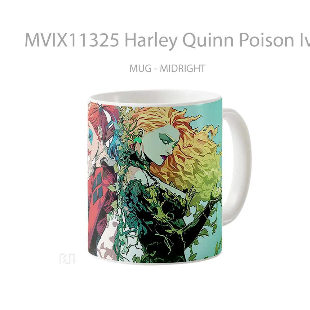 Mug Harley Quinn Poison Ivy Dc Comics Duo Hadiah Spesial Fans Superhero - All-side / Desain