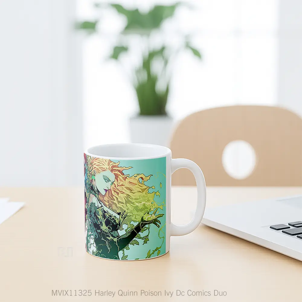 Mug Harley Quinn Poison Ivy Dc Comics Duo Hadiah Spesial Fans Superhero - All-side / Desain