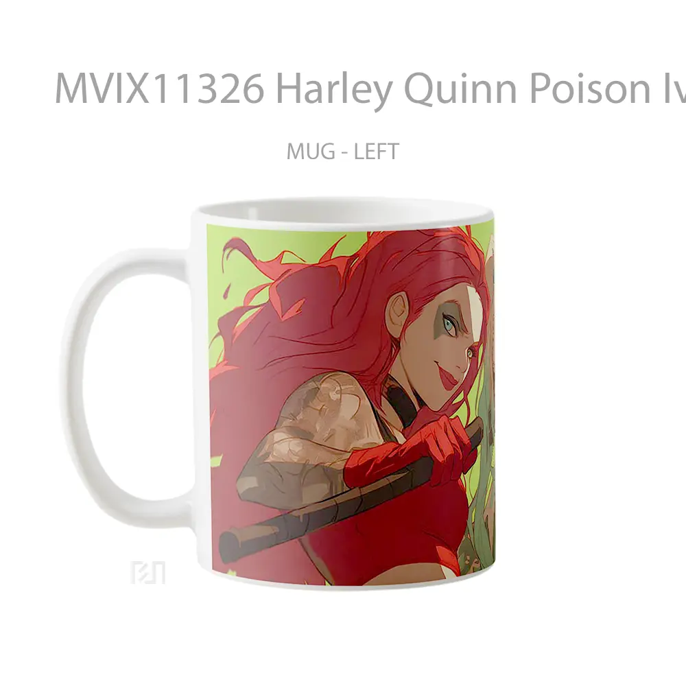 Mug Harley Quinn Poison Ivy Dynamic Duo Mug Aesthetic Koleksi Spesial - All-side / Desain