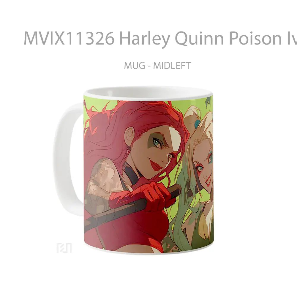 Mug Harley Quinn Poison Ivy Dynamic Duo Mug Aesthetic Koleksi Spesial - All-side / Desain