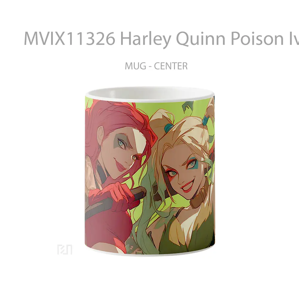 Mug Harley Quinn Poison Ivy Dynamic Duo Mug Aesthetic Koleksi Spesial