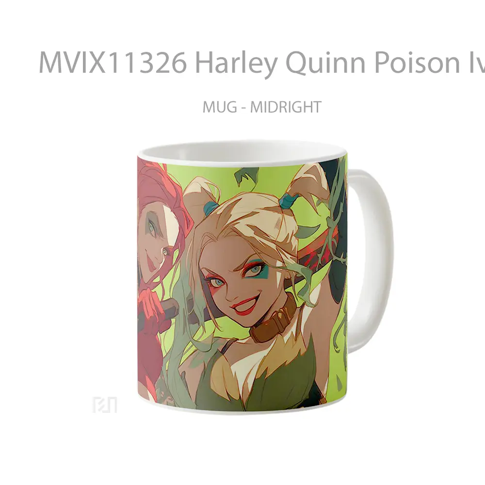 Mug Harley Quinn Poison Ivy Dynamic Duo Mug Aesthetic Koleksi Spesial - All-side / Desain