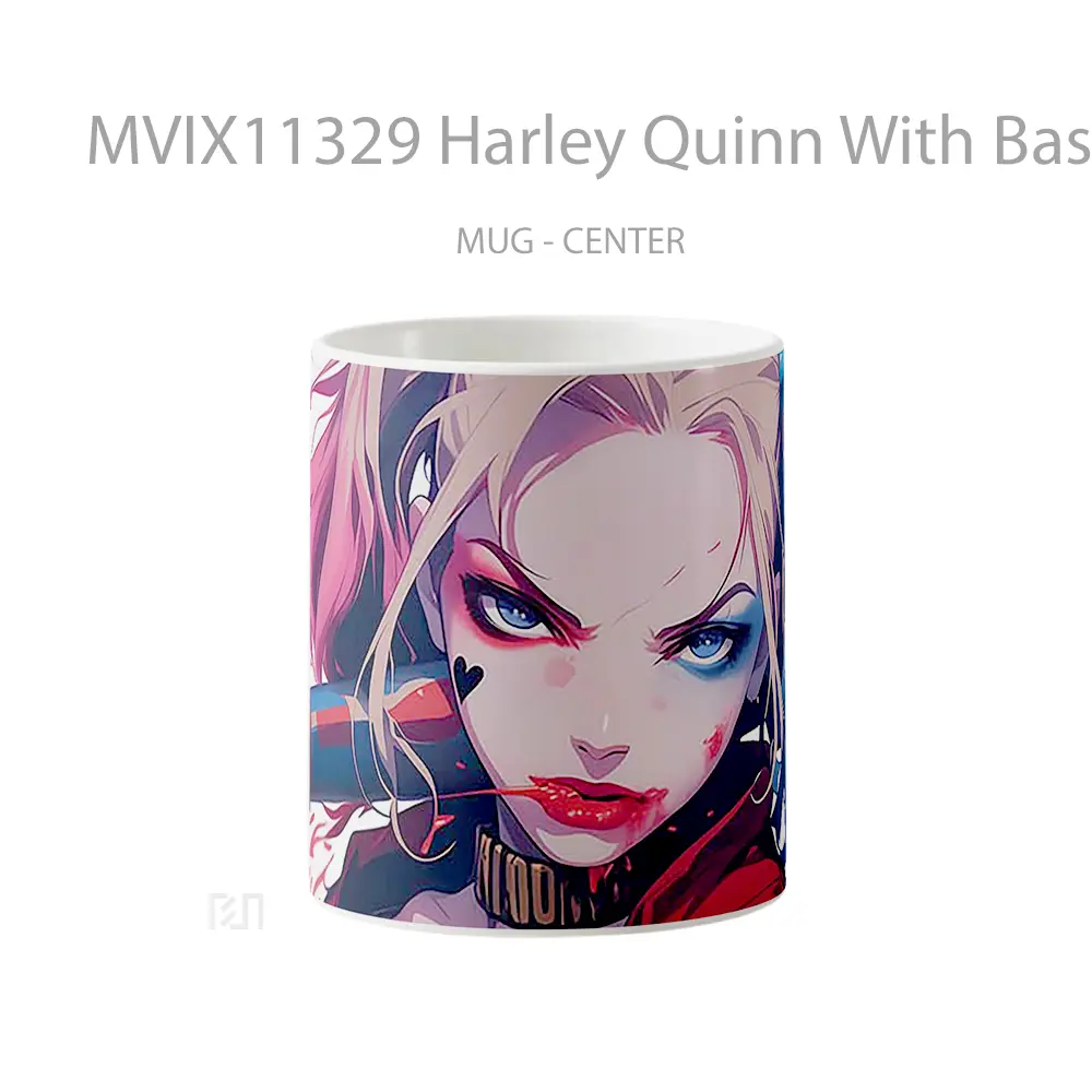 Mug Harley Quinn With Baseball Bat Gelas Keramik Desain Unik
