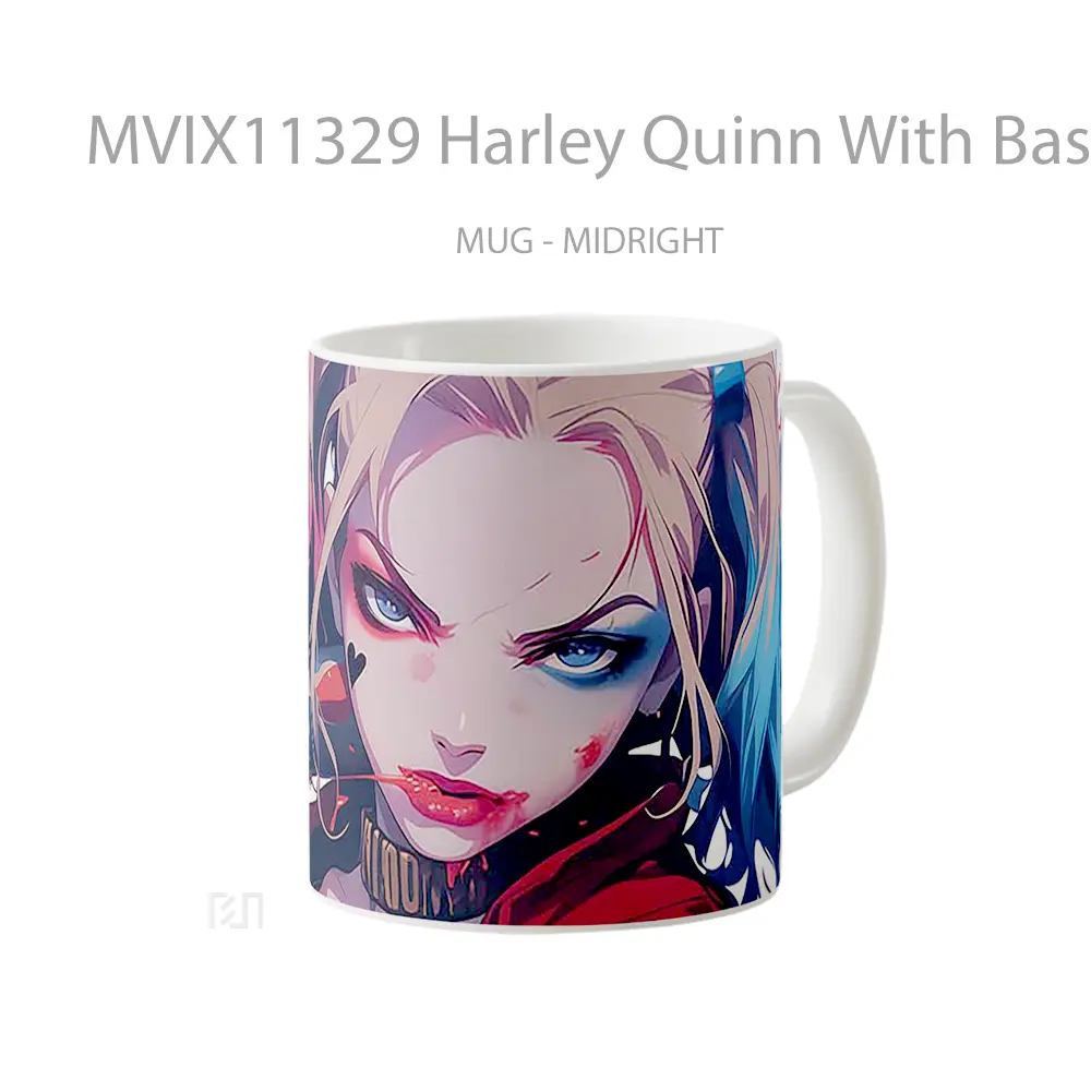 Mug Harley Quinn With Baseball Bat Gelas Keramik Desain Unik - All-side / Desain