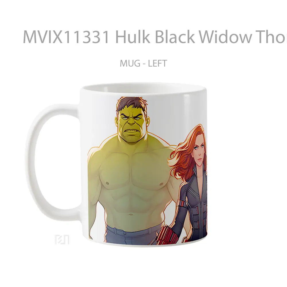 Mug Hulk Black Widow Thor Mug Aesthetic Koleksi Spesial - All-side / Desain