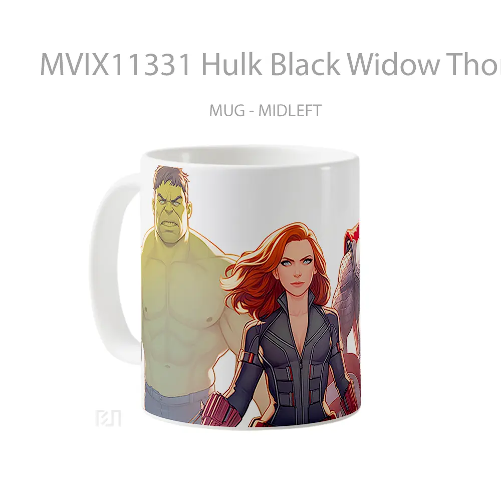 Mug Hulk Black Widow Thor Mug Aesthetic Koleksi Spesial - All-side / Desain