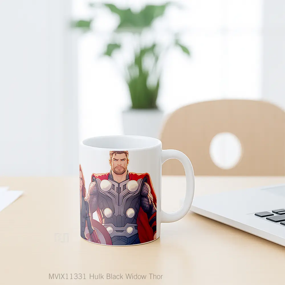 Mug Hulk Black Widow Thor Mug Aesthetic Koleksi Spesial - All-side / Desain
