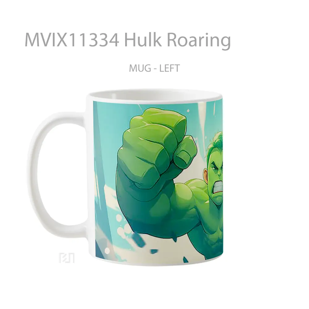 Mug Hulk Roaring Gelas Keramik Desain Unik - All-side / Desain