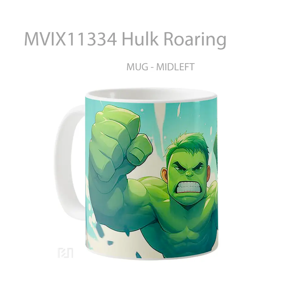 Mug Hulk Roaring Gelas Keramik Desain Unik - All-side / Desain