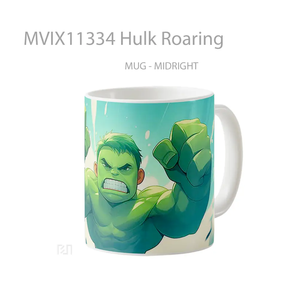 Mug Hulk Roaring Gelas Keramik Desain Unik - All-side / Desain