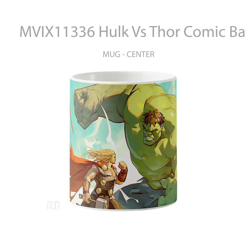 Mug Hulk Vs Thor Comic Battle Mug Aesthetic Koleksi Spesial