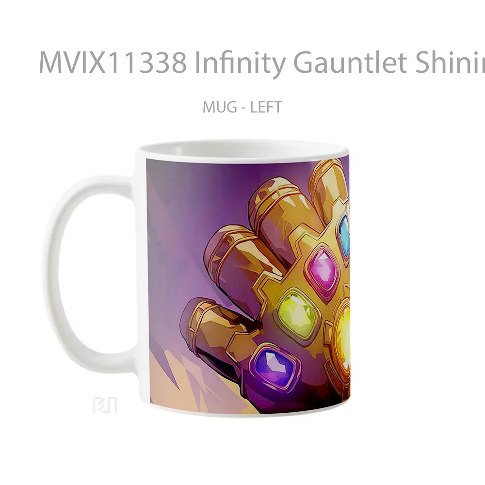 Mug Infinity Gauntlet Shining Gems Marvel Hadiah Spesial Fans Superhero - All-side / Desain