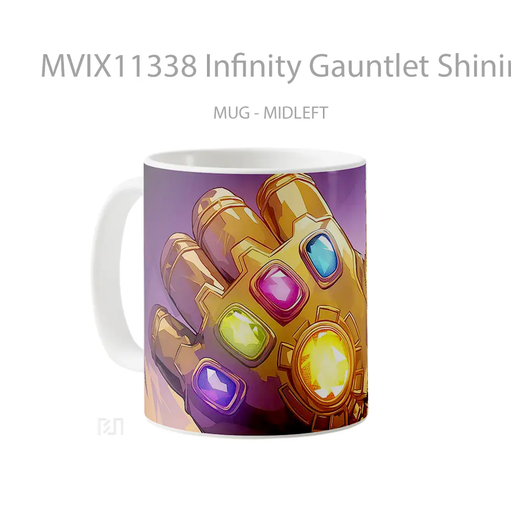 Mug Infinity Gauntlet Shining Gems Marvel Hadiah Spesial Fans Superhero - All-side / Desain