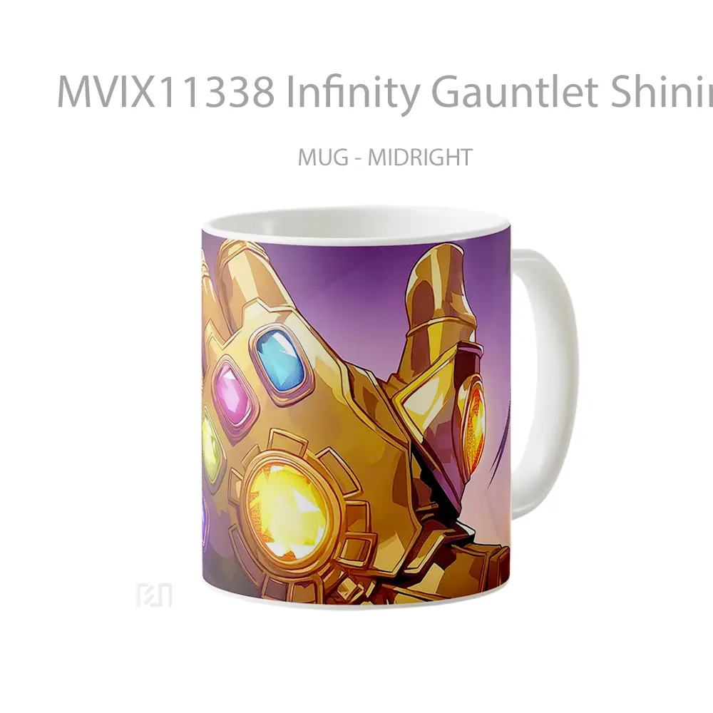 Mug Infinity Gauntlet Shining Gems Marvel Hadiah Spesial Fans Superhero - All-side / Desain