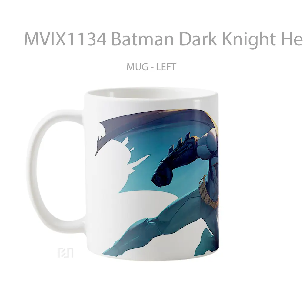Mug Batman Dark Knight Heroic Strike Mug Anime Populer Koleksi Spesial - All-side / Desain