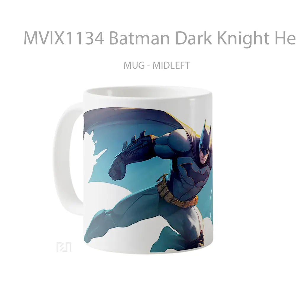 Mug Batman Dark Knight Heroic Strike Mug Anime Populer Koleksi Spesial - All-side / Desain