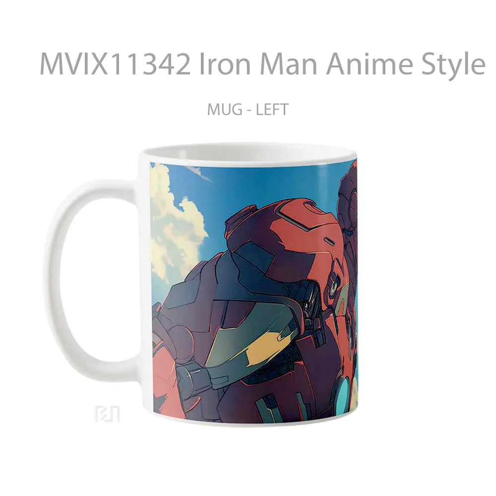 Mug Iron Man Anime Style Koleksi Mug Karakter Jepang - All-side / Desain