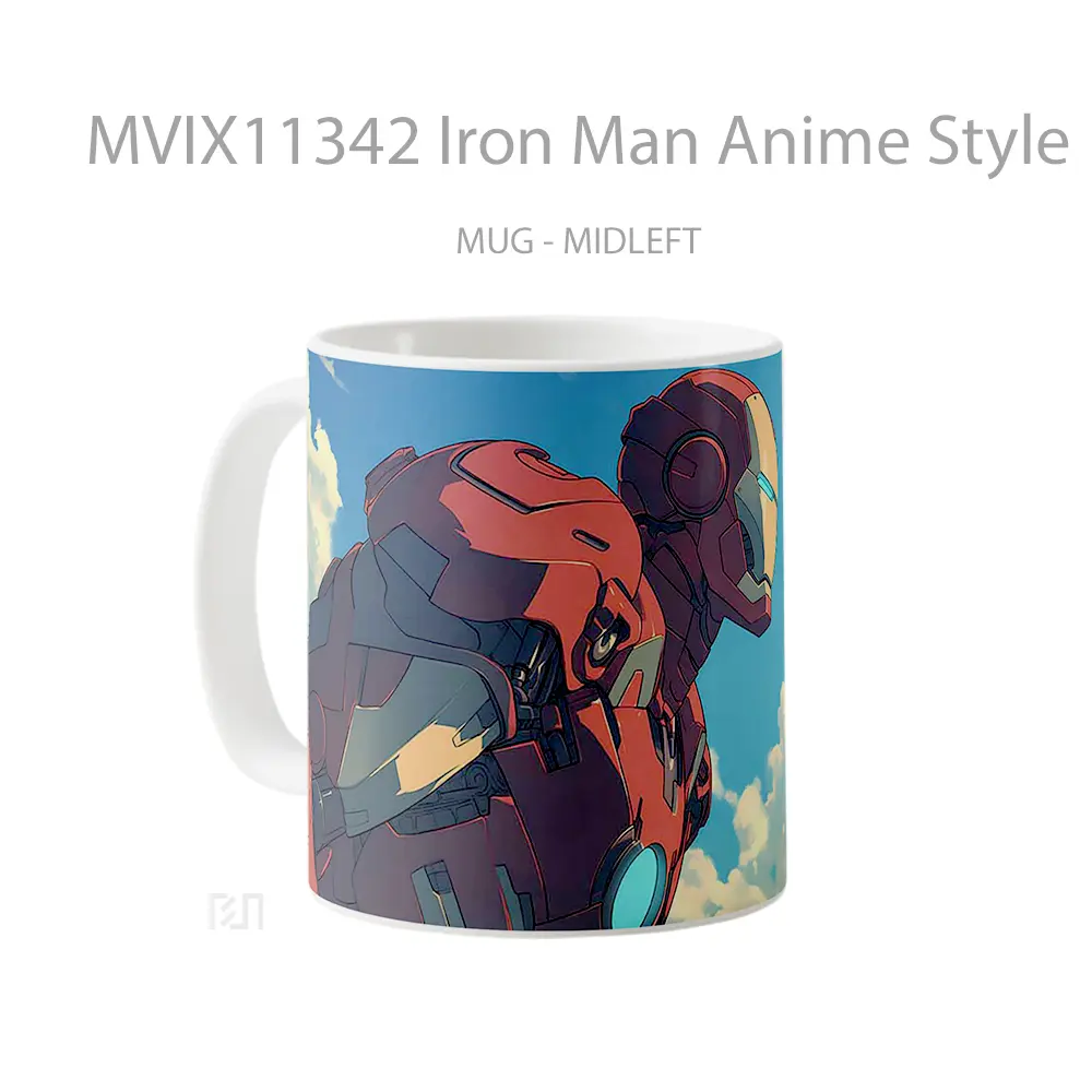 Mug Iron Man Anime Style Koleksi Mug Karakter Jepang - All-side / Desain