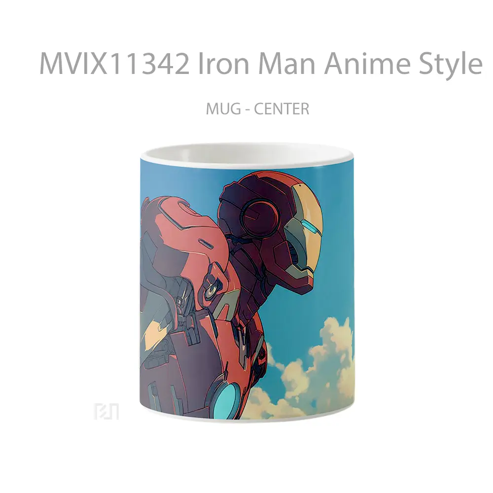 Mug Iron Man Anime Style Koleksi Mug Karakter Jepang