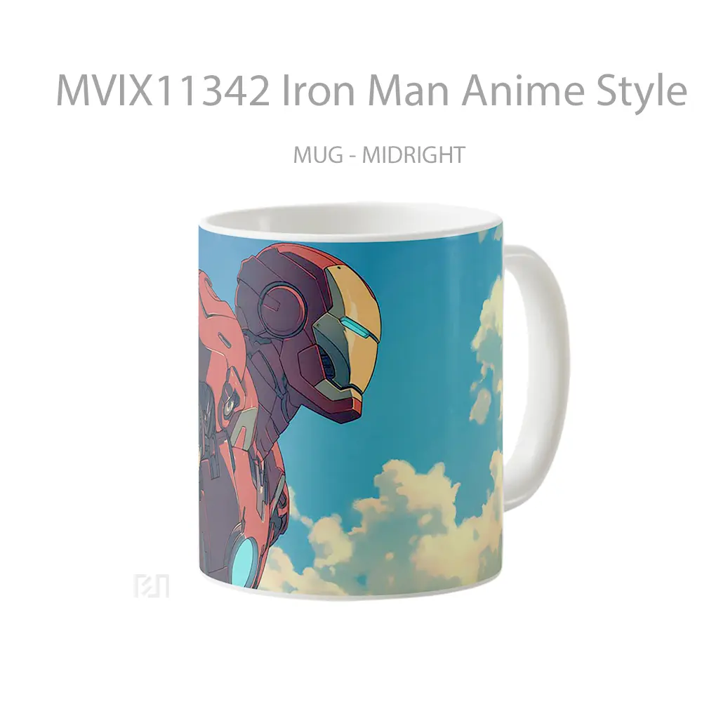 Mug Iron Man Anime Style Koleksi Mug Karakter Jepang - All-side / Desain