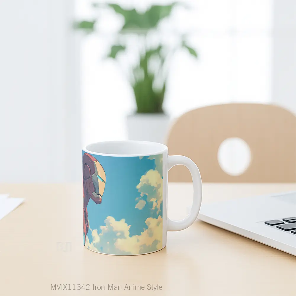 Mug Iron Man Anime Style Koleksi Mug Karakter Jepang - All-side / Desain