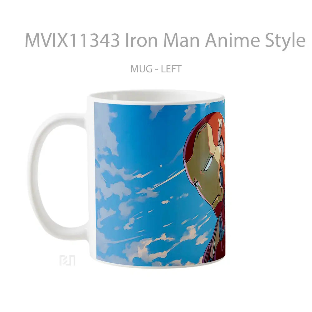 Mug Iron Man Anime Style Pc Hadiah Unik Anime Lovers - All-side / Desain