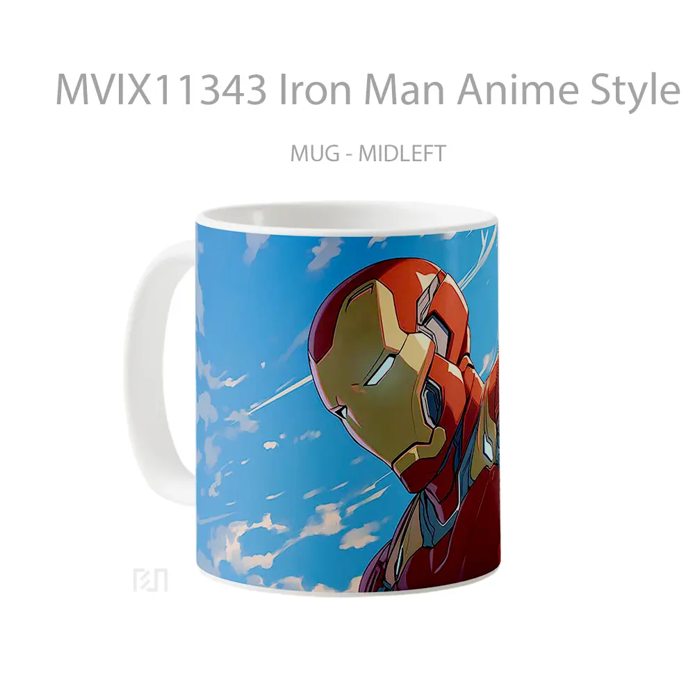 Mug Iron Man Anime Style Pc Hadiah Unik Anime Lovers - All-side / Desain