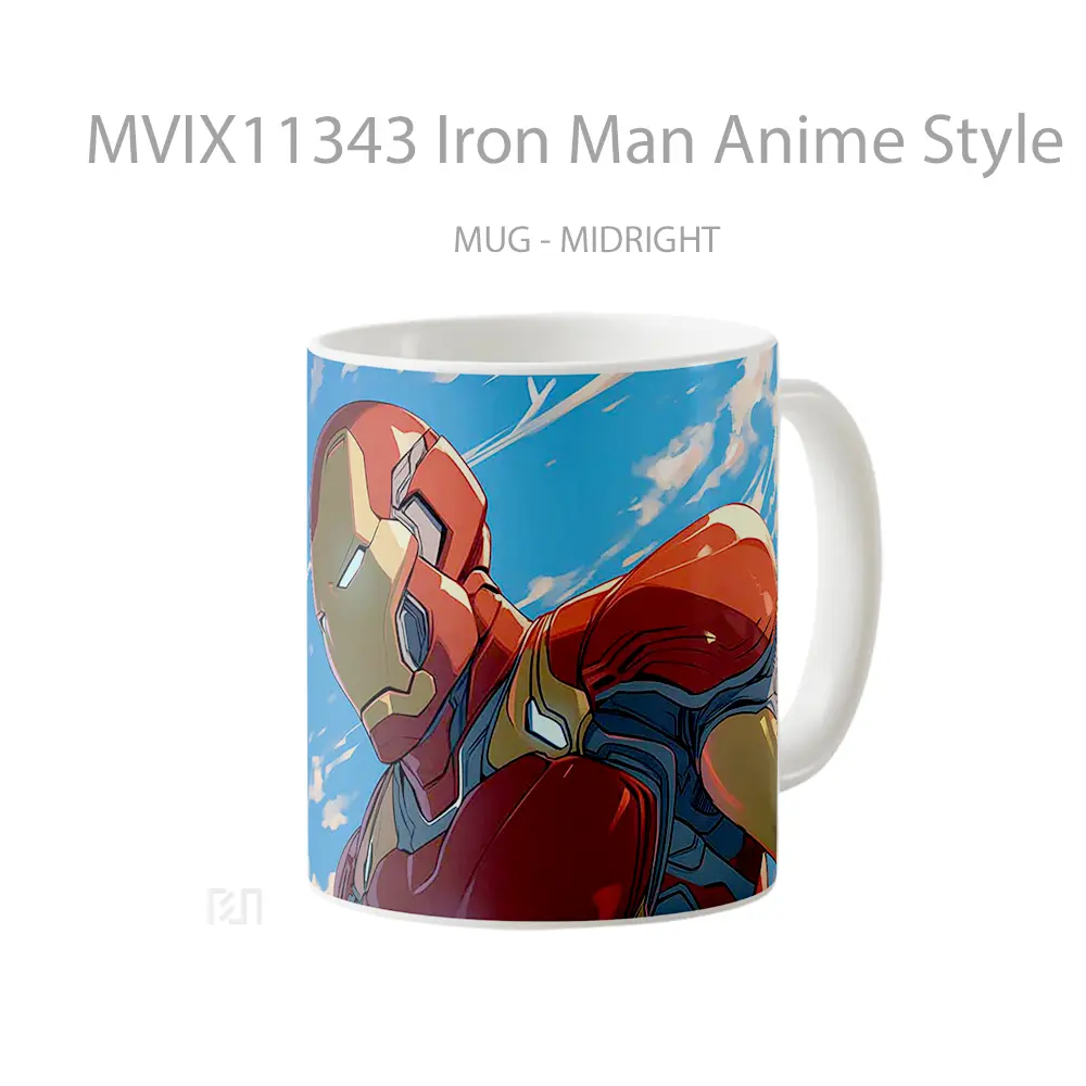 Mug Iron Man Anime Style Pc Hadiah Unik Anime Lovers - All-side / Desain