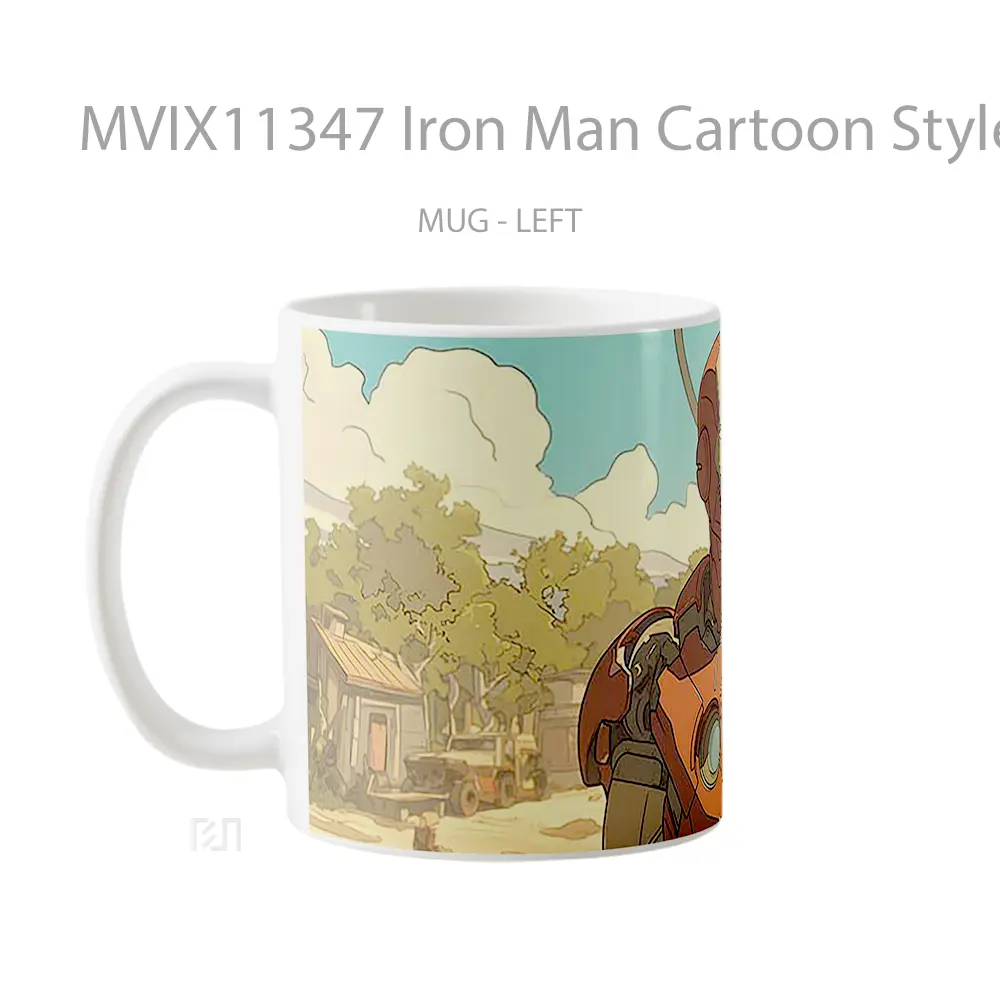 Mug Iron Man Cartoon Style Koleksi Mug Film dan Komik - All-side / Desain