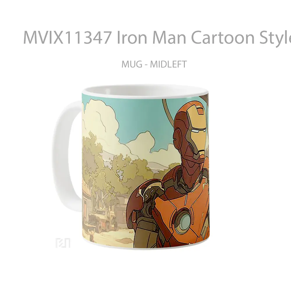 Mug Iron Man Cartoon Style Koleksi Mug Film dan Komik - All-side / Desain